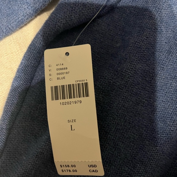 Anthropologie Heathered Blue Knit Cardigan - Picture 6 of 6